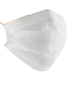 100 masques blanc en papier 2 plis