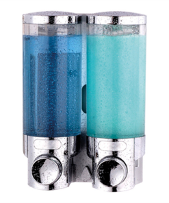 Distributeur de savon argenté 400 ml x 2 Garcia de Pou