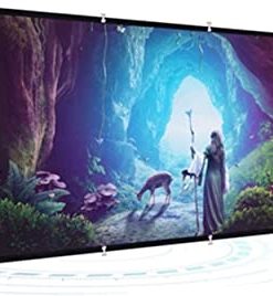 Jacquelyn Videoprojecteur Portable Écran de projecteur Portable 60 72 84 100 120 150 Pièces 16: 9 Polyester Polyester Outdood Film Écran de Film pour Voyage Home Theater Screen Projektor Home Cinema