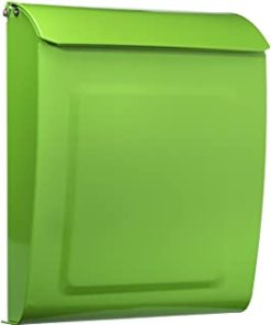 Architectural mailboxes 2594lg Aspen de verrouillage support mural Boîte aux lettres Vert citron Aspen de verrouillage support mural Boîte aux lettres, petite