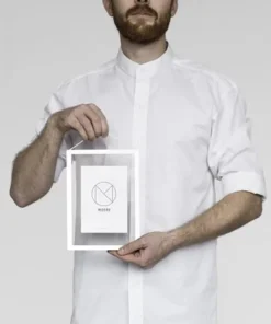 Cadre A5 Aluminium Blanc