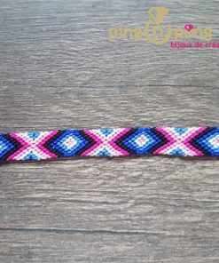 Bracelet brésilien à la tonalité bleu : By O. LAFOND