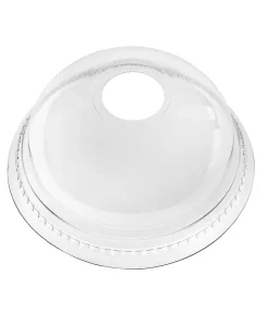 Couvercle plastique dôme avec trou 78 Ø par 50