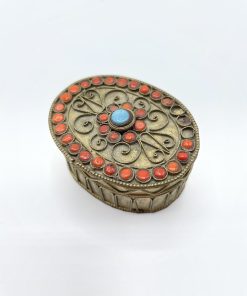 Boite laiton et perles