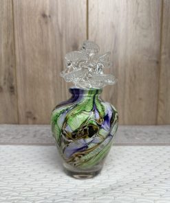 Flacon en verre soufflé esprit Murano