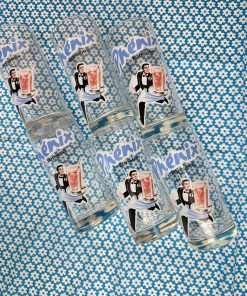 Lot de 6 verres vintage Phénix boissons