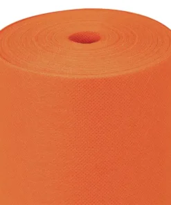 Nappe papier intissée mandarine en rouleau 1,20 x 25 m