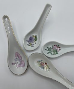 Lot de 4 cuillères à soupe chinoises