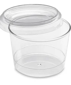 Coupes à dessert + couvercles plastique 250 ml par 30