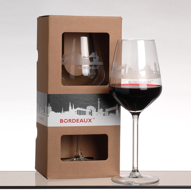 Coffret verre à vin – BORDEAUX Skyline ®