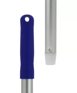 Manche aluminium à vis bleu à la française 140 cm