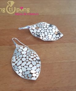 Boucles « Feuilles » en argent massif 925 de CANYON