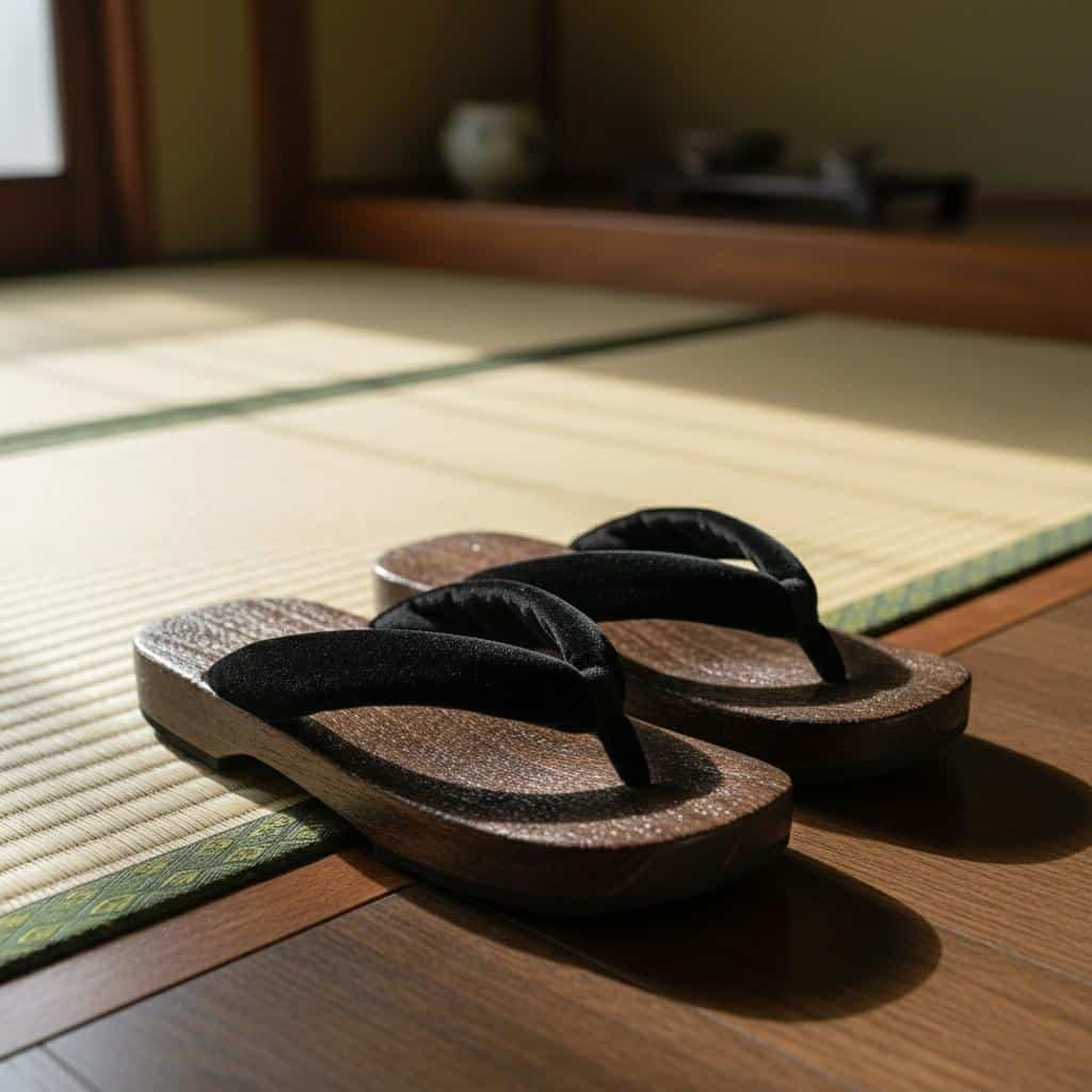 Zori japonaise noire uni – Image 6
