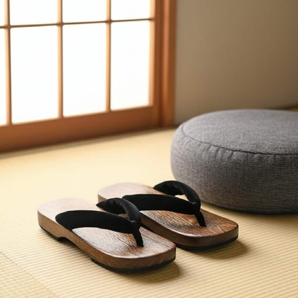 Zori japonaise noire uni – Image 9